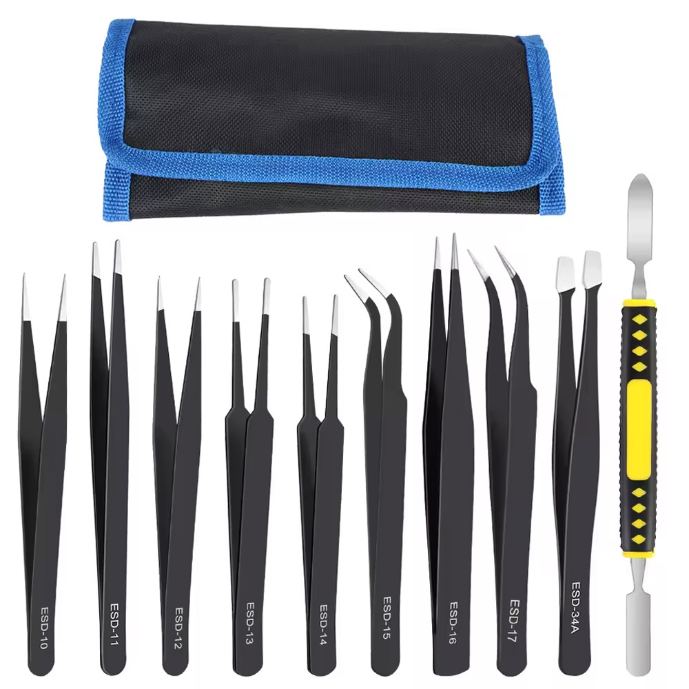 Electronics Repair Services - 10Pcs/Set Precision Anti-Static Curved & Straight